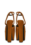 Devour Suede Platform Heels - Carmel