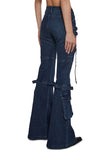 Level Up Cargo Fitted Jeans - Blue