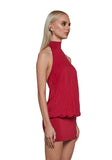Club Moves Halter Dress - Red