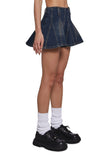 Mariah Flared Denim Skirt