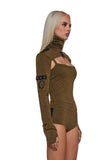 Outro Knit Romper And Shrug Set