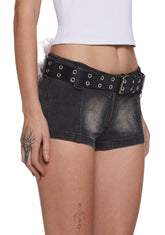 Vibing Sounds Faux Fur Belt - Pink