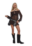Billowing Winds Boho Dress - Brown