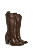 Basic Present Perfect Cowgirl Boot - Brown