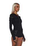 Ego Fitted Corset Sweater With Hardware