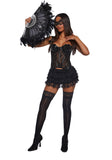 Darling Affection Ruffled Mini Skort - Black