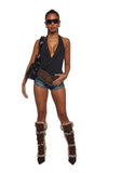 Power Play Halter Bodysuit