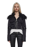 Polished Rebel Cropped Bomber Jacket
