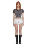 Darling Affection Ruffled Mini Skort - White