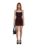 Noir Rise And Fall Mesh Dress