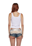 Vibing Sounds Faux Fur Belt - Silver