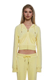 OG Big Bling Velour Hoodie - Yellow