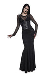 Dark Elegance Corset Maxi Skirt