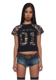Camo Raglan Tee - Black
