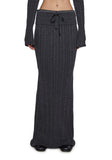 Deep Thoughts Cable Knit Maxi Skirt