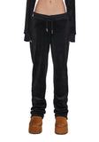 Embossed Velour Track Pants