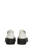 Double Strap Mary Jane - White