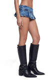 Harlow Micro Belt Skirt - Blue