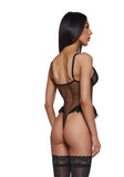 Wild Embrace Lace Bodysuit - Black
