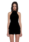 Club Moves Halter Dress - Black