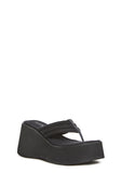 Happy Greetings Platform Sandals - Black