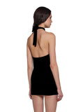 Club Moves Halter Dress - Black