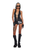 Signal Halter Top With Hood