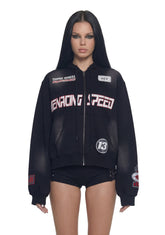 Crash Out Zip Hoodie
