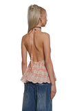 Malibu Plaid Halter Top