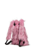 Rosy Roam Faux Fur Backpack - Pink