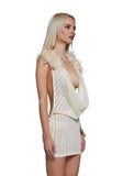 Cheri Halter Dress - Off White