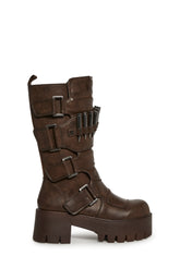 Warp Bullet Combat Boots - Brown
