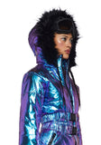 Aurora Beam Holographic Snowsuit - Blue
