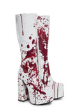Scream Queen Gogo Boots - White