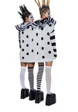Clown Trouble Knit Sweater Set - Black/White