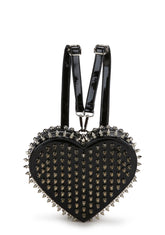 Reckless Devotion Studded Backpack - Black