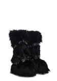 Wild Instincts Faux Fur Boots - Black
