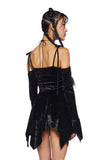 F is For Fairies Handkerchief Dress - Black Velvet