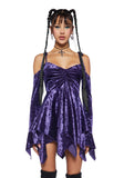 F is For Fairies Handkerchief Dress - Purple Velvet