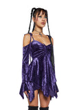 F is For Fairies Handkerchief Dress - Purple Velvet