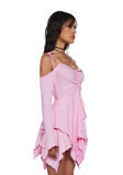 F is For Fairies Handkerchief Dress - Pink