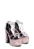 Holy Revelation Platform Heels - Pink
