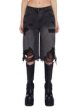Streetwise Maven Denim Shorts - Black