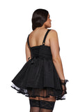 Plus Magic Moves Corset Dress - Black
