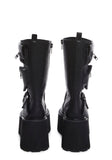 Obsidian Platform Zip-Up Boots - Black