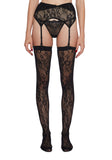 Pull You Close Garter Set - Black