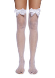 Runway Model Thigh Highs - White