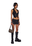 Disturbing The Peace Cropped Vest