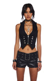 Disturbing The Peace Cropped Vest
