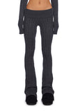 Deep Thoughts Flare Pants - Gray